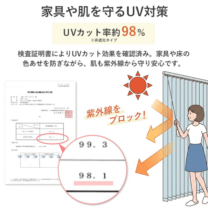 楽天市場】【楽天1位☆カーテンレール取付け付属あり】 バーチカル 