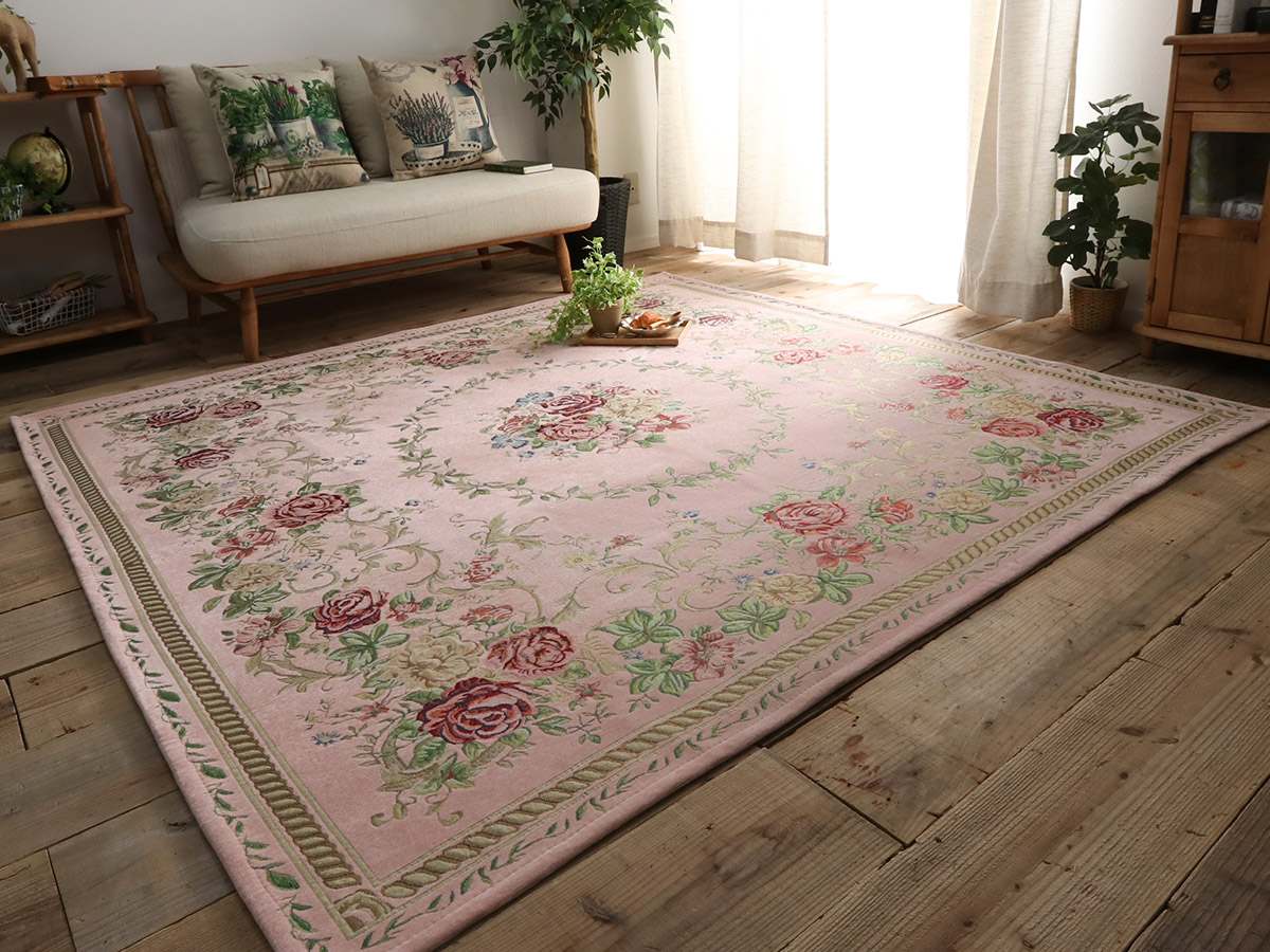 楽天市場】ラグ 花柄 絨毯 じゅうたん カーペット 2.5畳 ゴブラン織り 