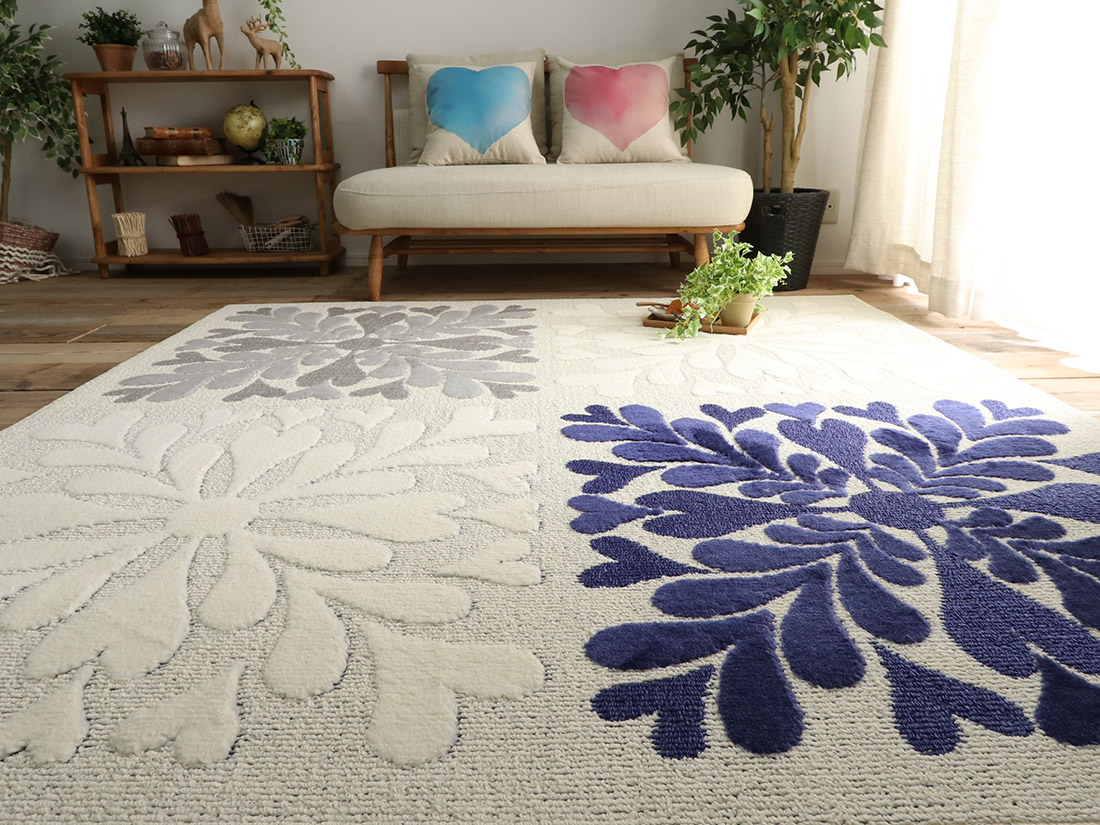 楽天市場】ラグマット ラグ カーペット 北欧系 絨毯 長方形 じゅうたん 