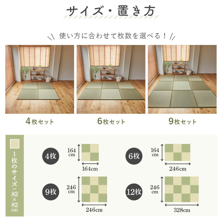 楽天市場】畳 置き畳 置きたたみ い草 天然素材 天然い草 DIY フロア畳 