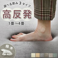 【全品最大P4倍★10日限定】 高反発 ラグ ラグマット はっ水 カーペット へたりにくい 厚手 極厚 ラグカ…
