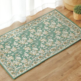 【最大2000円OFFクーポン配布中】 玄関 マット 室内 屋内 おしゃれ 北欧 洗える 黄色 風水 ゴブラン織り 50×80 60×90 70×120cmミニラグ ゴブラン ドアマット ミニマット ラグマット 滑り止め 花柄 植物柄 ボタニカル柄 短毛 レーヴ