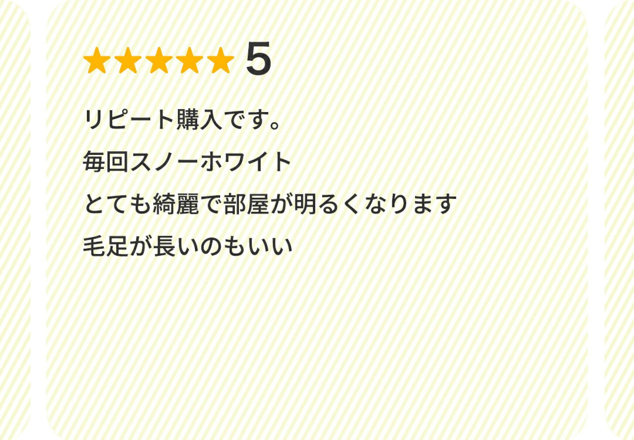 総合評価星5つのお客様レビュー