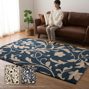 �y8%OFF�N�[�|����6/27�`29����z�����J�[�y�b�g 32868 ��240×340cm ������ �G���K���g�ȃ��[�t�ƃt�����[ �{�^�j�J����