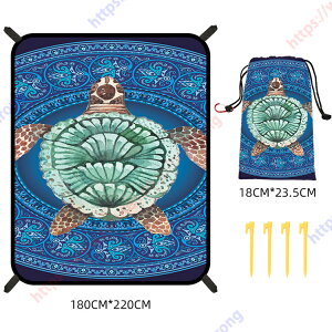 ピクニックマット 防水ビーチマット サンドフリービーチブランケット キャンプシートクロス 特大ピクニックブランケット ピクニックアウトドアマット 厚手 1.8m×2.2m 撥水加工 ペグ付き キ