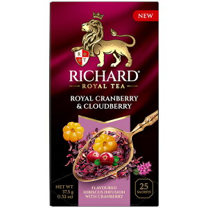 Ag `[h RICHARD n[ueB[uCENx[ƃNEhx[vnCrXJXCt[W37.5gi1.5gx25jeB[obORoyal Cranberry & CloudberryFlavoured Hibiscus I