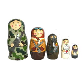 迷彩服のアーミーマトリョーシカ【マトリョーシカ】