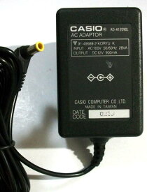 【中古】カシオ 純正 AD-A12090L ACアダプター 12V 900mA CASIO 　/ネームランド