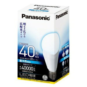 �y�݌ɂ���z �p�i�\�j�b�N LED�d�� �L�z���^�C�v 40W�`���� �����F���� �S����485lm E26���� LDA7DGK40W