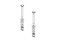【在庫あり】 パナソニック 温水洗浄便座用取付ボルトセット(2本入り) ADL55BWZE4C0