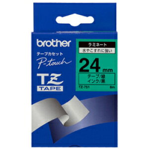 �y�݌ɂ���z �u���U�[ �y�s�[�^�b�`�z�p���~�l�[�g�e�[�v�΃e�[�vTZ-751(P-Touch�p)