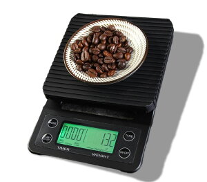 コーヒースケール コーヒー 【現役バリスタ監修】 スケール はかり タイマー キッチンスケール 計量器 0.1g
