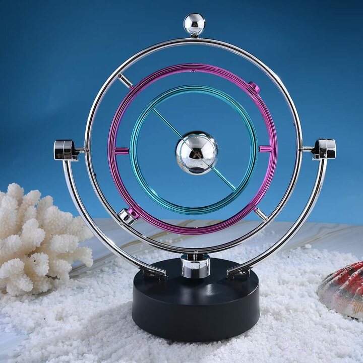 楽天市場 コスモス小惑星 パーペチュアルモーション 永久運動 惑星の軌道 天体運動 回転 バランスボール 磁力で動く 教育玩具 インテリア装飾 入学 誕生日プレゼント おもちゃ Rumay