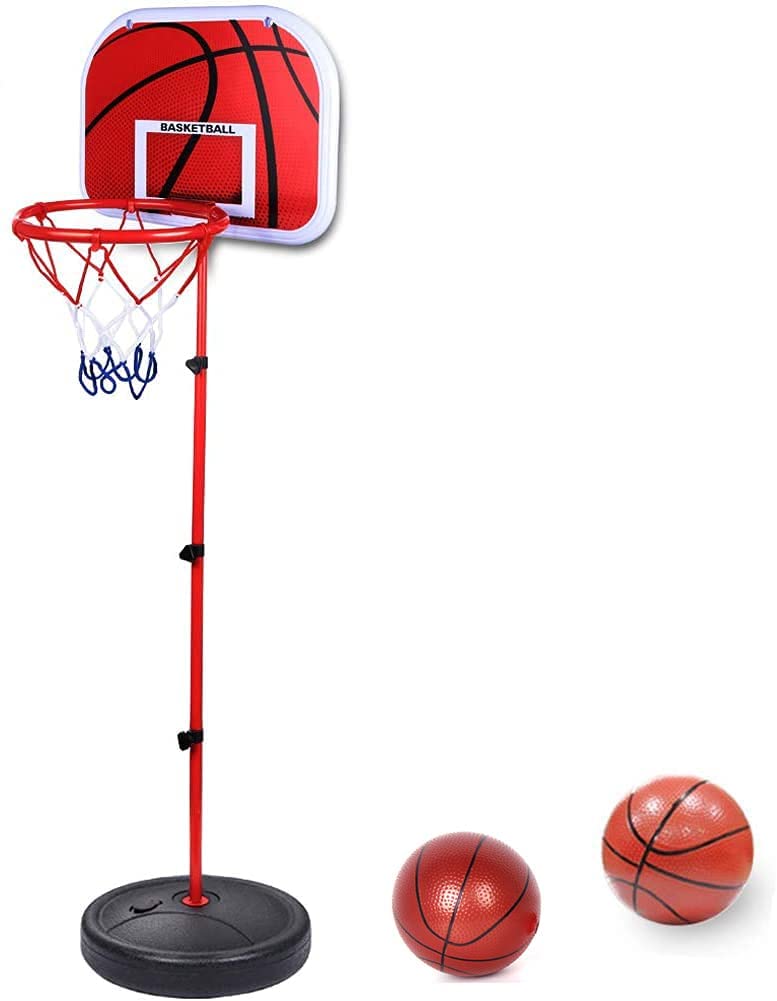 ミニ バスケットゴール バスケットボール 子供用 高さ調整可能 170cm ボール付き 室内 屋外用