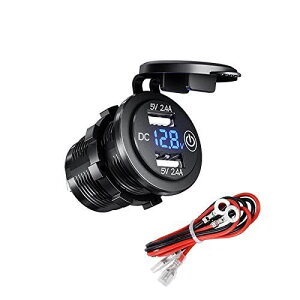 XCb`thfAUSBԂ̏[dAԁACA{[gAI[goCAgbNȂǂ̂߂LEDfW^dvt12V / 24V USBRZg2.4A2.4A()
