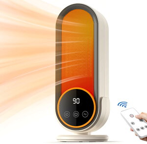 翌日【2秒速暖&静音】セラミックヒーター 小型 コンセント 電気ストーブ 省エネ 電気ファンヒーター足元 速暖 おしゃれ 即暖 防寒対策グッズ セラミックファンヒーター 転倒オフ 電気ヒー