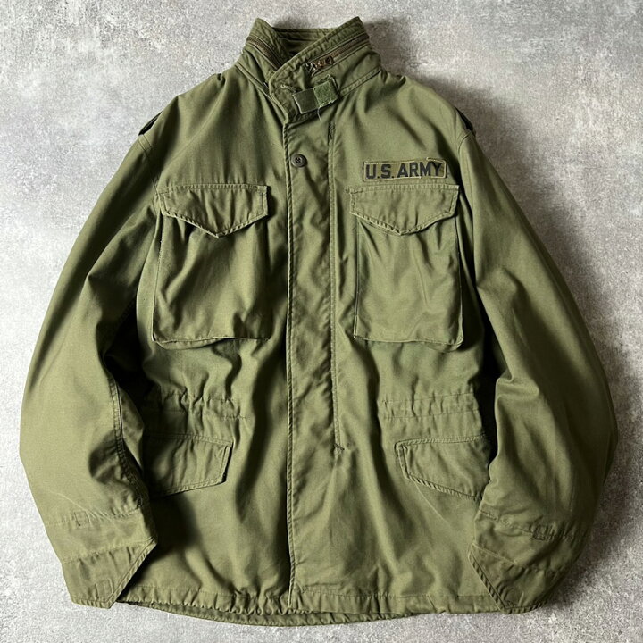 楽天市場】80s US ARMY 米軍実物 M-65 フィールド ジャケット S-R 3rd 