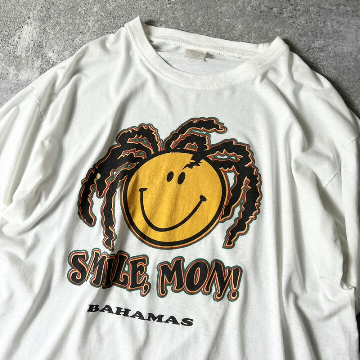 90年代 SMILE ! スマイル プリントTシャツ ニコちゃん ビッグサイズ  