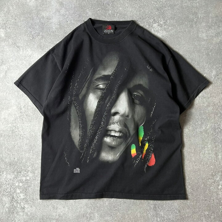 楽天市場】00s ZION ボブマーリー 大判 プリント 半袖 Tシャツ L / 00  