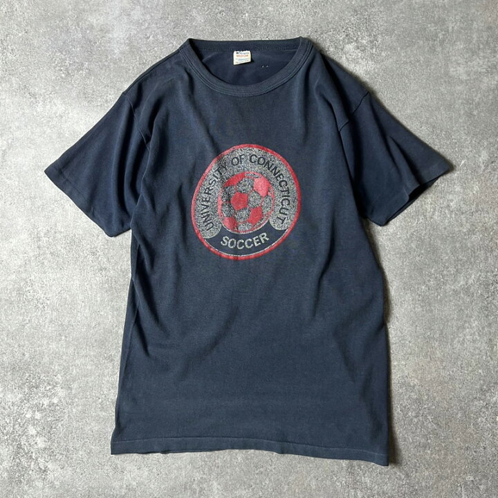 楽天市場】雰囲気系 80s USA製 Champion カレッジ プリント 半袖 T  