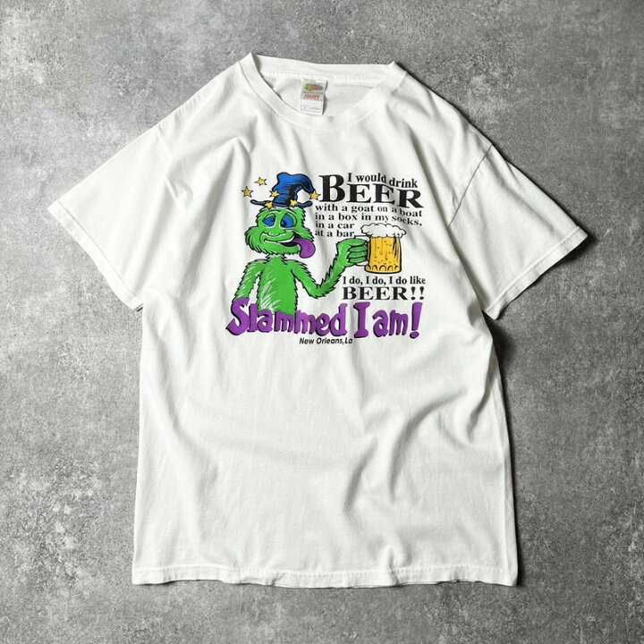 楽天市場】00s ビール キャラクター プリント 半袖 Tシャツ L / 00年代 
