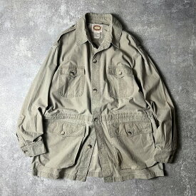 80s 旧タグ BANANA REPUBLIC コットン サファリ ジャケット XL / 80年代 ビンテージ バナナリパブリック バナリパ カーキ 【中古】 古着 アメリカ古着 USED ユーズド 中古 VINTAGE US古着 アメカジ