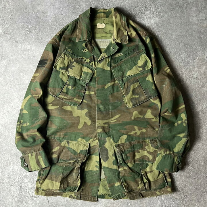 楽天市場】雰囲気系 60s US ARMY 米軍実物 4th ERDL グリーンリーフ 