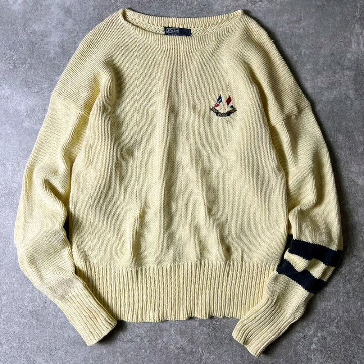 楽天市場】希少 80s POLO RALPH LAUREN クロスフラッグ ボートネック 
