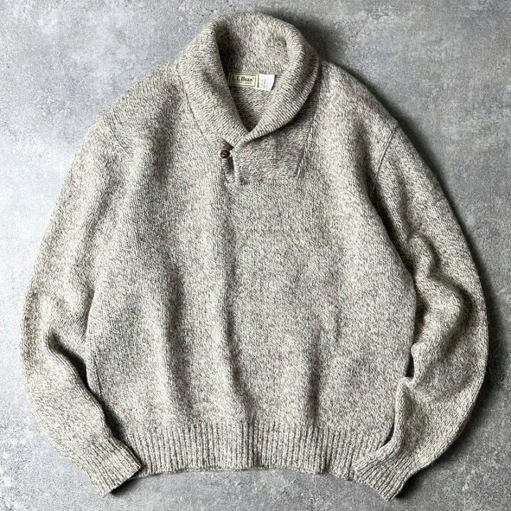 楽天市場】80s LLBean ショールカラー ウール ニット セーター XL / 80 