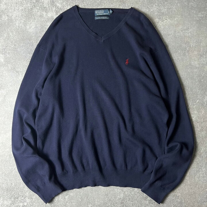 楽天市場】90s POLO RALPH LAUREN ピマ コットン ニット セーター XL 