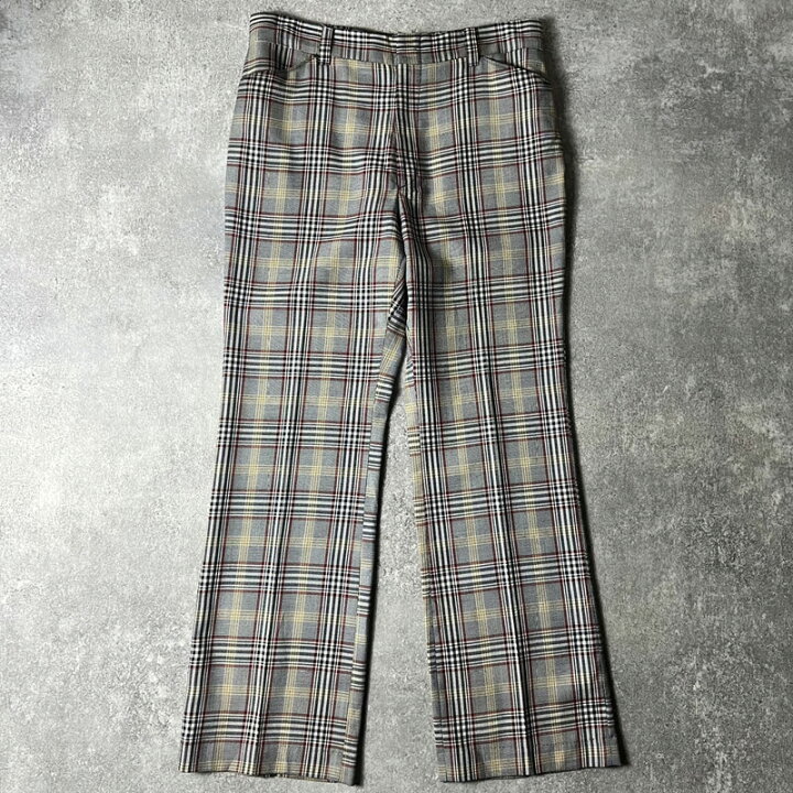 楽天市場】70s Levis Panatela チェック フレア スラックス パンツ 