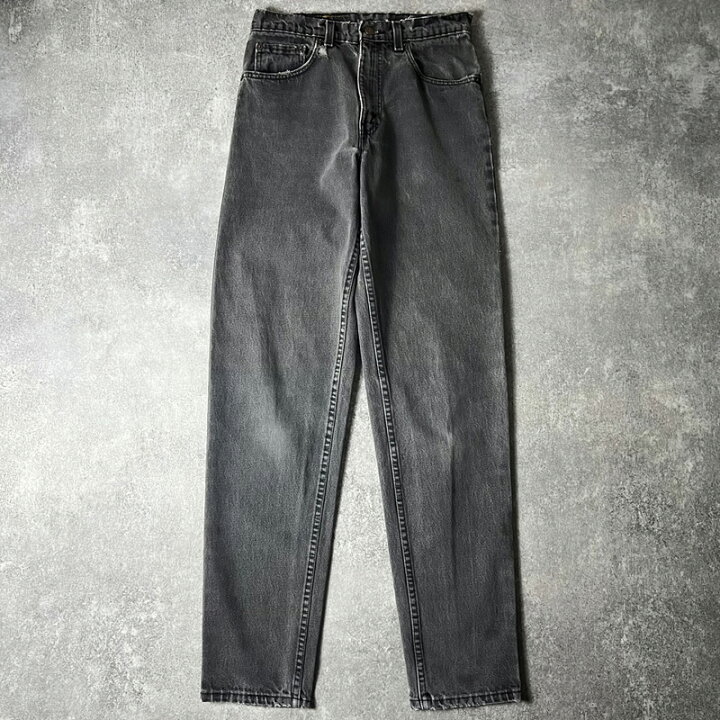 楽天市場】90s USA製 Levis 550 0260 ブラック デニム パンツ 31 34  