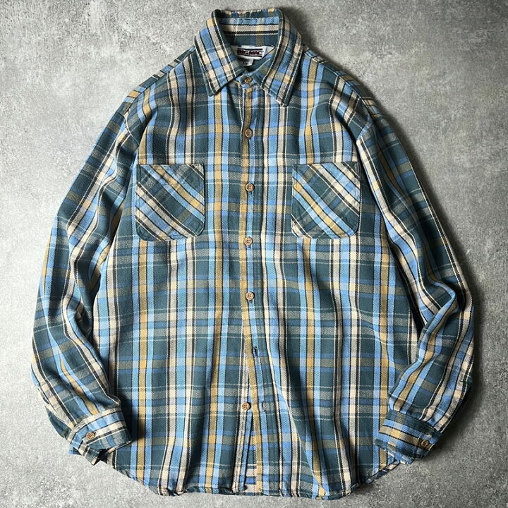 楽天市場】80s USA製 BIG MAC チェック 長袖 ヘビー フランネル シャツ  
