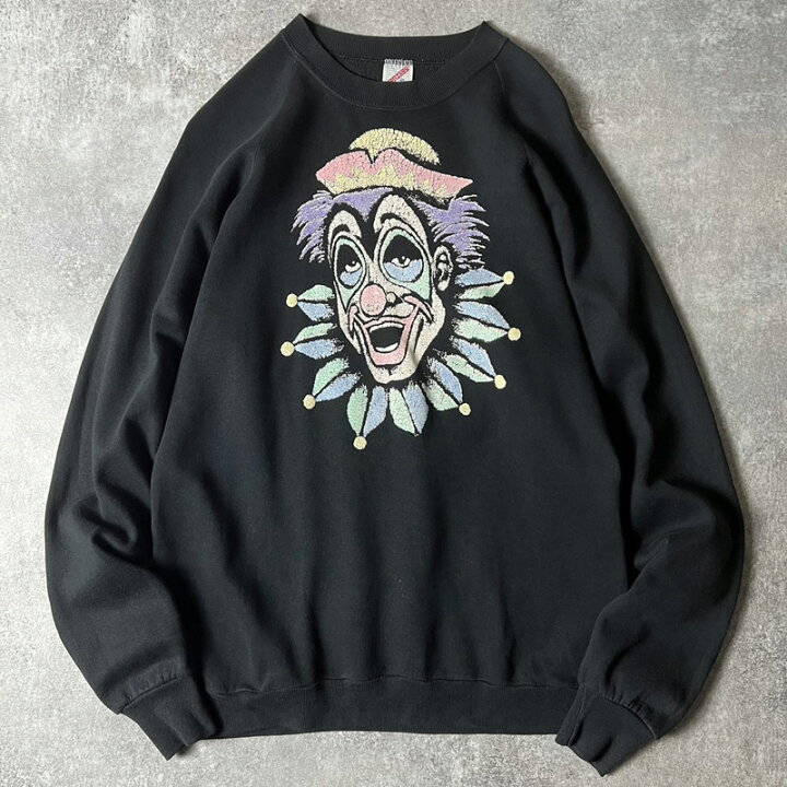 楽天市場】80s USA製 JERZEES ピエロ プリント スウェット トレーナー 