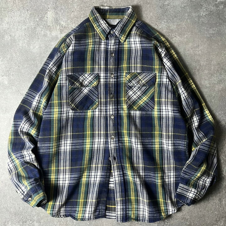 楽天市場】70s 80s USA製 FIVE BROTHER タータン チェック 長袖 ヘビー 