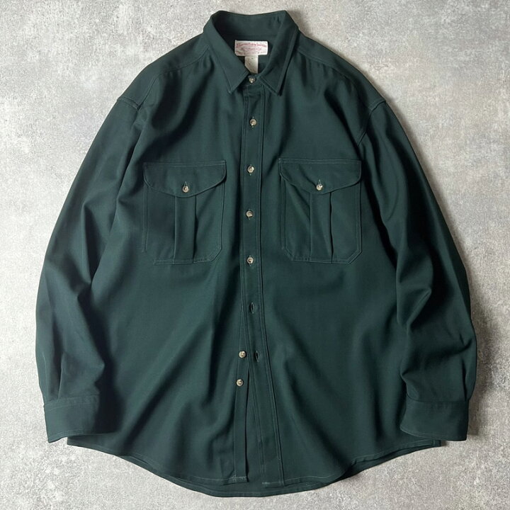 楽天市場】USA製 FILSON 無地 長袖 ウール ギャバジン シャツ XL  