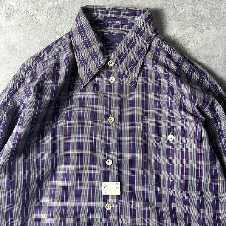 楽天市場】デッドストック 70s Hathaway チェック 長袖 コットン 