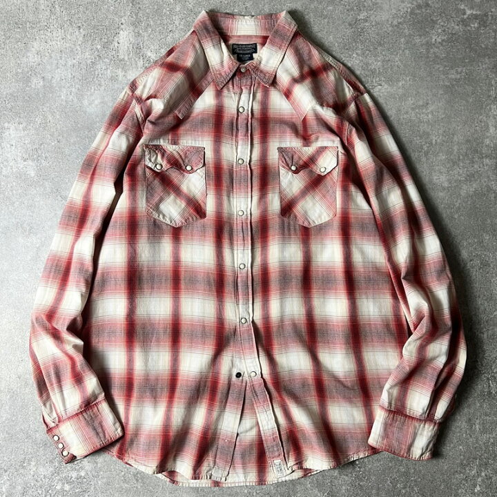 楽天市場】POLO JEANS CO オンブレ チェック 長袖 コットン ウエスタン 