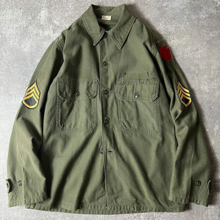 楽天市場】60s US ARMY 米軍実物 OG-107 コットン サテン 