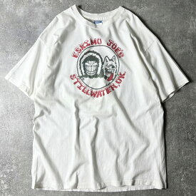 80s USA製 ESKIMO JOE'S 企業物 ロゴ プリント 半袖 Tシャツ XXL / 80年代 アメリカ製 オールド シングル ステッチ 企業
