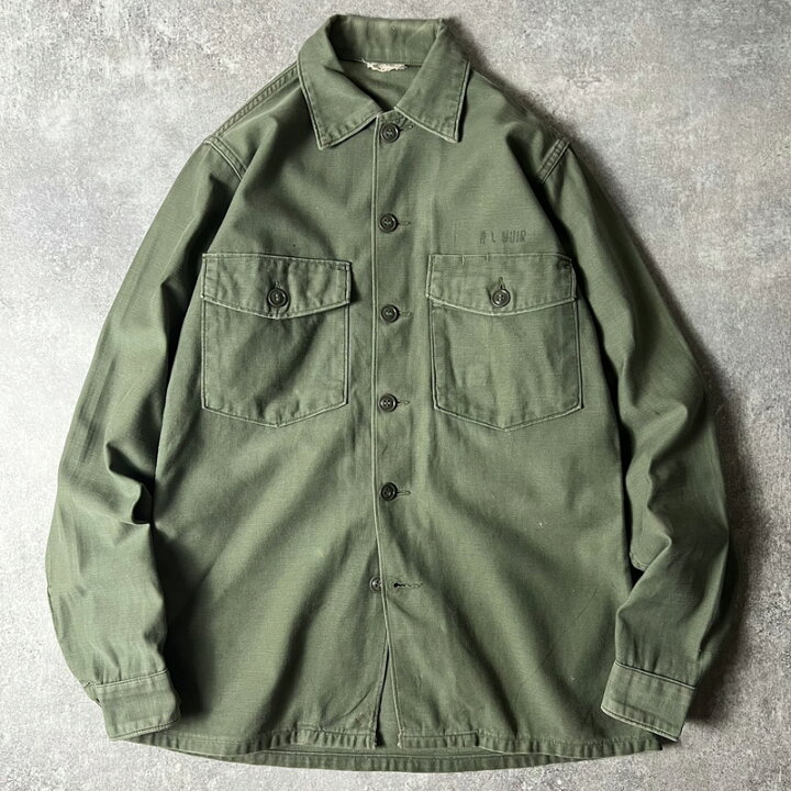 楽天市場】60s US ARMY 米軍実物 OG-107 コットン サテン 