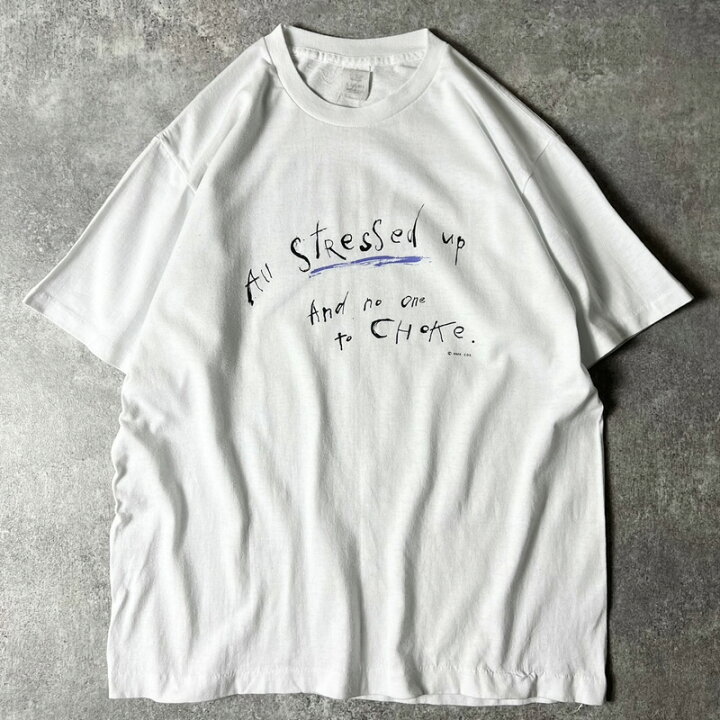 楽天市場】80s USA製 メッセージ プリント 半袖 Tシャツ L / 80年代 