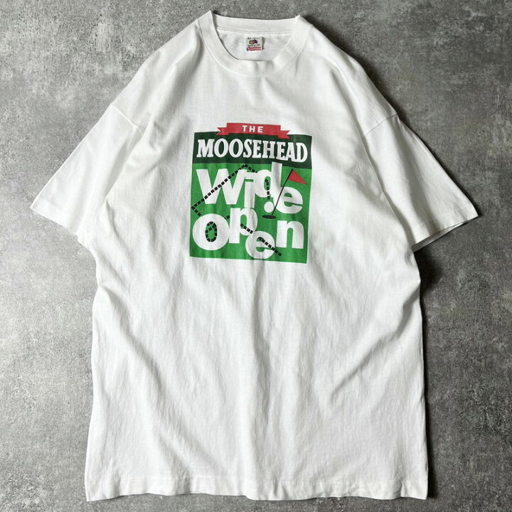 楽天市場】90s USA製 MOOSEHEAD BEER 企業 ロゴ 両面 プリント 半袖 T 