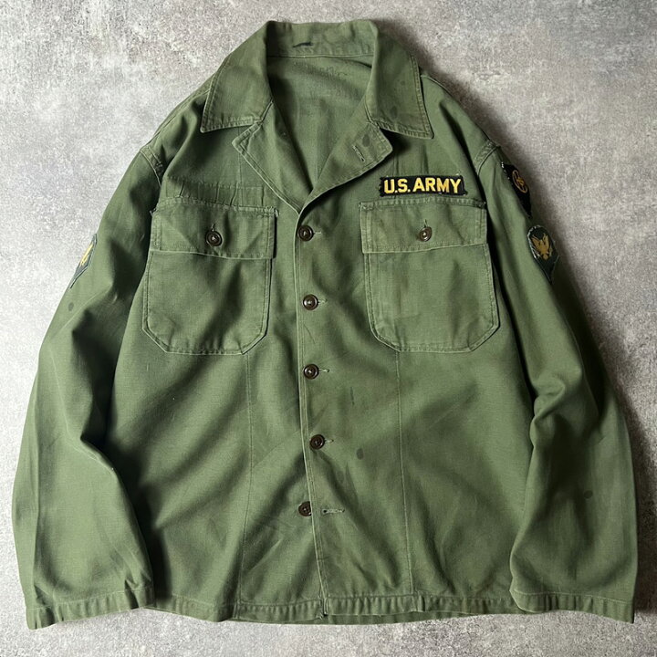 楽天市場】50s US ARMY 米軍実物 OG-107 コットン サテン  