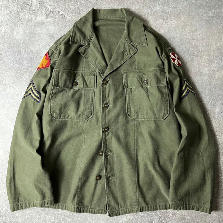 楽天市場】50s US ARMY 米軍実物 OG-107 コットン サテン  