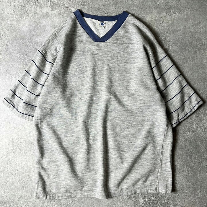 楽天市場】70s 80s USA製 ARTEX Vネック 半袖 スウェット トレーナー M 