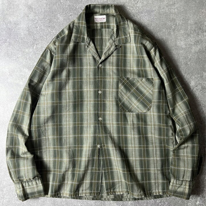 楽天市場】50s WRINKLE-SHED DAN RIVER コットン チェック 長袖  