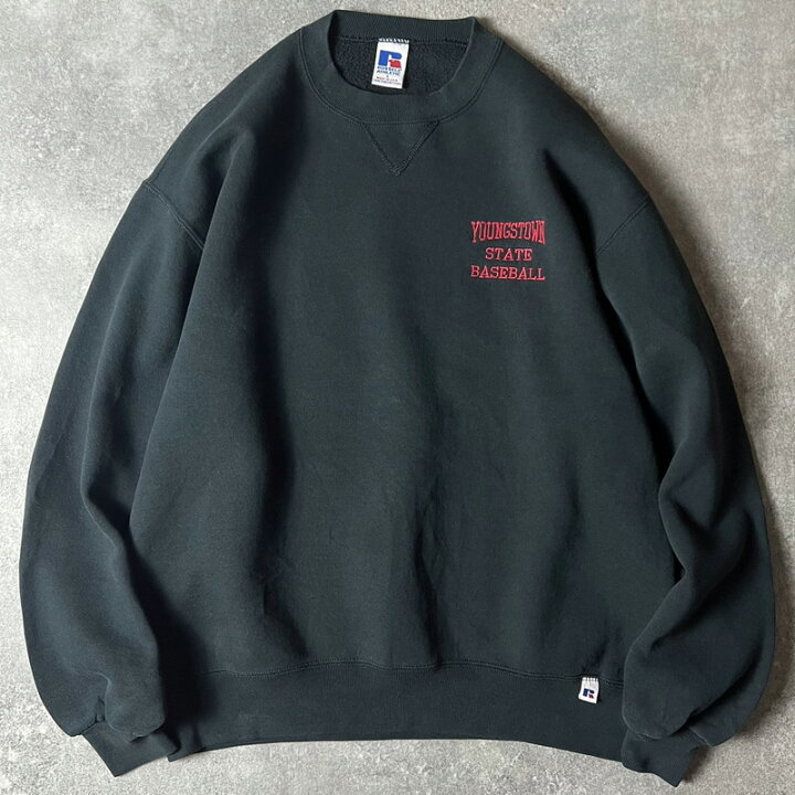 楽天市場】90s USA製 RUSSELL 3段 カレッジ 刺繍 スウェット 