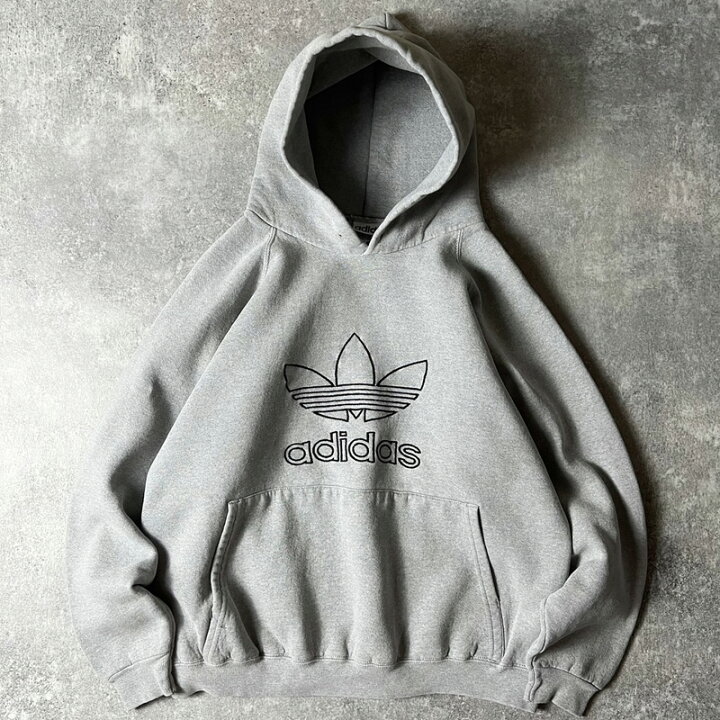 楽天市場】90s USA製 adidas ビッグ トレフォイル ロゴ 刺繍  