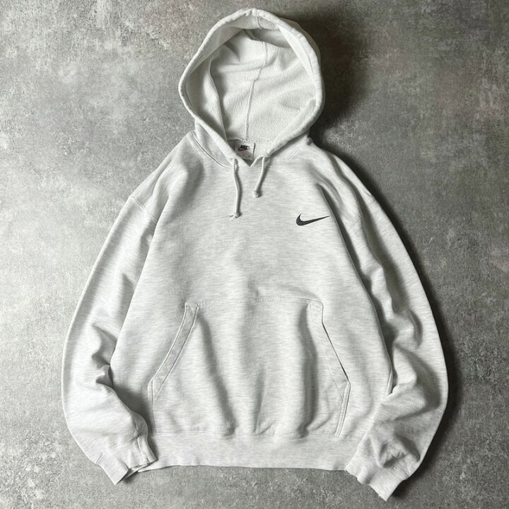 楽天市場】90s NIKE スウォッシュ ロゴ 刺繍 スウェット フード  
